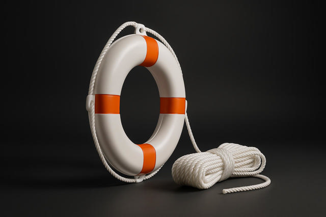 Northwind Rescue Throw Ring with 60 ft Line & Bracket